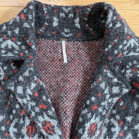 Free People Aztec Alpaca Wool Sweater Coat - Picture 5 of 12